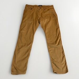 DU/ER N2X Pants Mens 38x32 Brown Khaki No Sweat Relaxed Taper Stretch